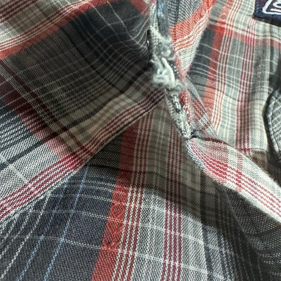 Levi’s Vintage Black Pearl Snap Button Down Regular Fit Medium WITH FLAWS - Picture 8 of 14